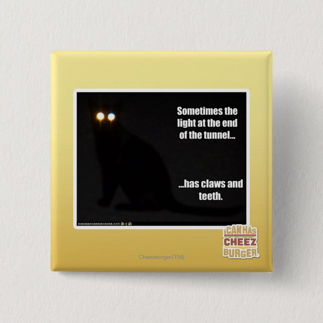 Badge Carré 5 Cm Lumière à l'extrémité du tunnel (Devant)