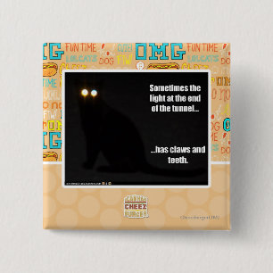 Badge Carré 5 Cm Lumière à l'extrémité du tunnel