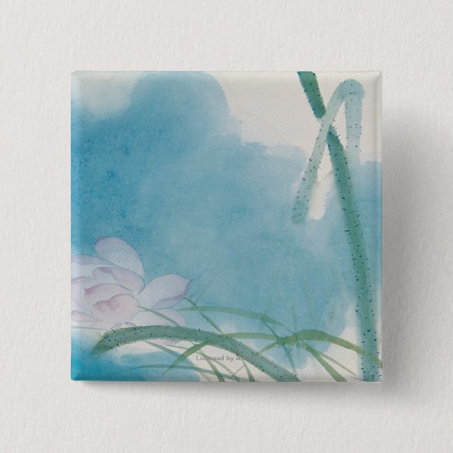 Badge Carré 5 Cm Lumière de matin (Devant)