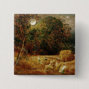 Badge Carré 5 Cm Lune de récolte