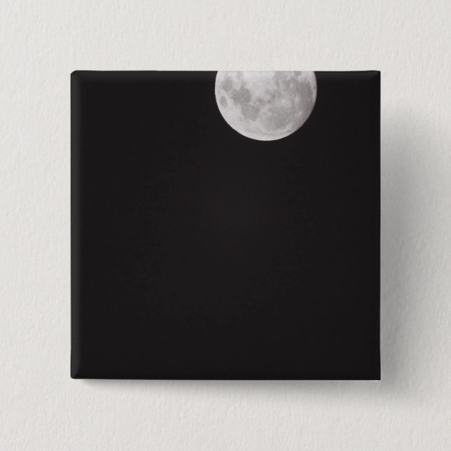 Badge Carré 5 Cm Lune infrarouge. (Devant)