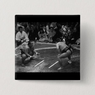 Badge Carré 5 Cm Lutte SUMO