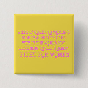 Badge Carré 5 Cm Lutter pour les femmes