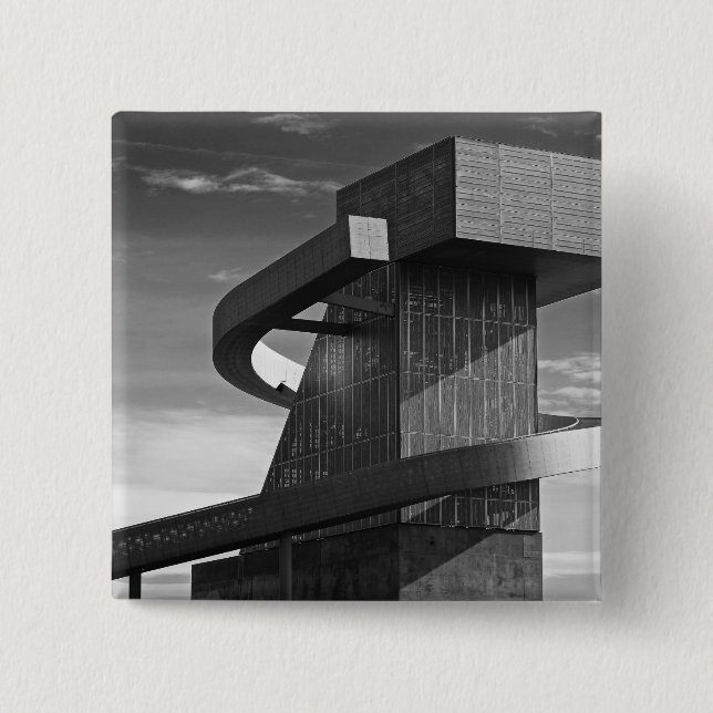 Badge Carré 5 Cm Lycée central, 2017 (Devant)