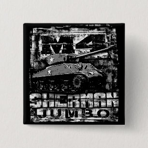 Badge Carré 5 Cm M4 Sherman Jumbo