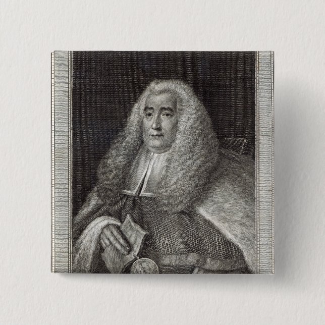 Badge Carré 5 Cm M. honorable Justice Blackstone (Devant)