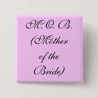 Badge Carré 5 Cm M.O.B. Bouton