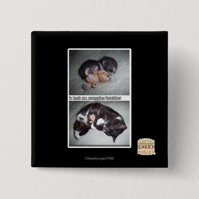 Badge Carré 5 Cm M. snuggies forebber de hadz d'iz (Devant)