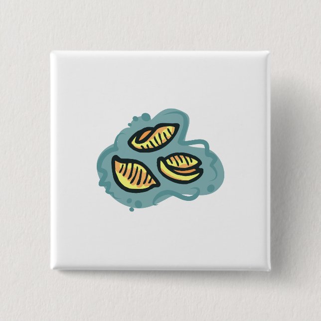 Badge Carré 5 Cm mac au fromage (Devant)