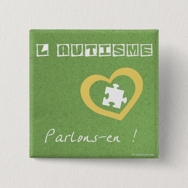 Badge Carré 5 Cm Macaron Parlons-en (Devant)