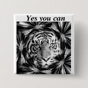 Badge Carré 5 Cm M'accepter_