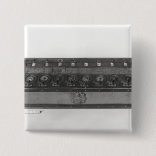 Badge Carré 5 Cm Machine à calculer inventée