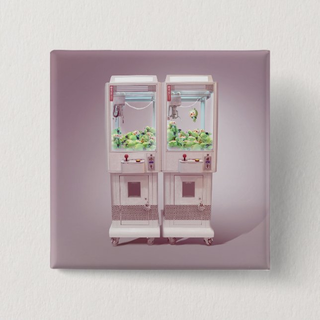 Badge Carré 5 Cm Machine à fractionnement (Devant)