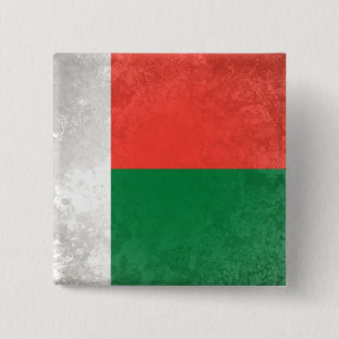 Badge Carré 5 Cm Madagascar