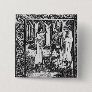 Badge Carré 5 Cm Madame du telleth Arthur de lac