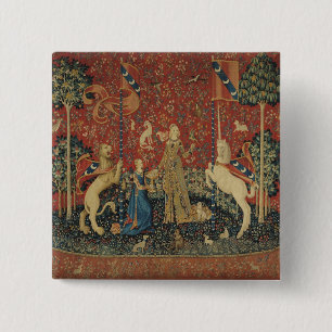 Badge Carré 5 Cm Madame et la licorne : 'Taste