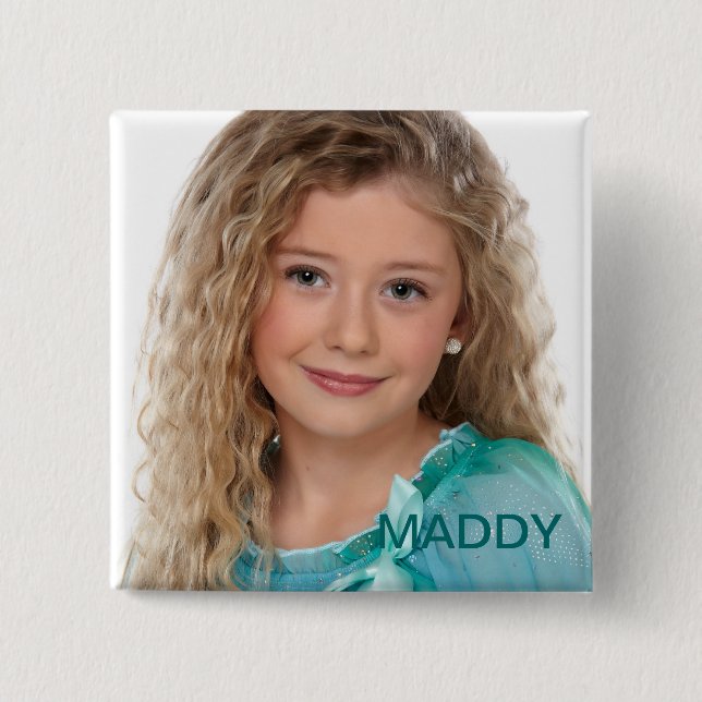 BADGE CARRÉ 5 CM MADDY (Devant)