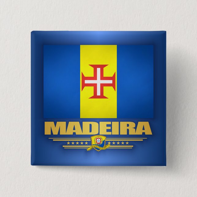 Badge Carré 5 Cm Madère (Devant)