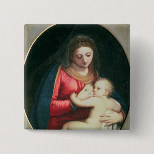 Badge Carré 5 Cm Madonna et enfant, 1598
