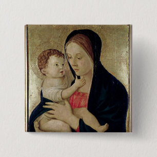 Badge Carré 5 Cm Madonna et enfant, c.1475