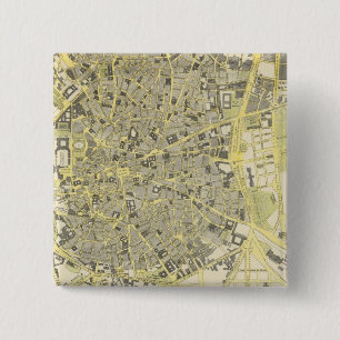 Badge Carré 5 Cm Madrid