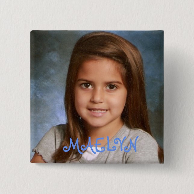 Badge Carré 5 Cm maelyn, MAELYN (Devant)