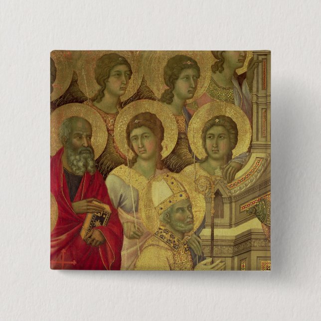 Badge Carré 5 Cm Maesta : Saints, 1308-11 (Devant)
