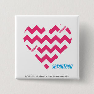 Badge Carré 5 Cm Magenta 3 de zigzag