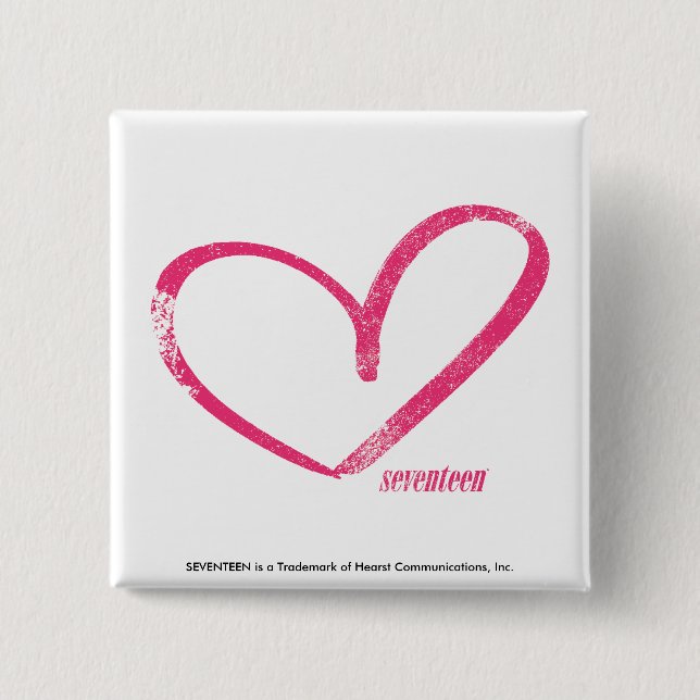 Badge Carré 5 Cm Magenta d'OpenHeart (Devant)