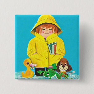 Badge Carré 5 Cm Magmas d'amusement