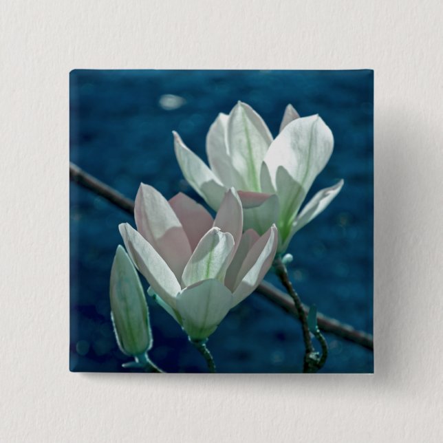 Badge Carré 5 Cm Magnolia (Devant)