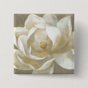 Badge Carré 5 Cm Magnolia majestueuse