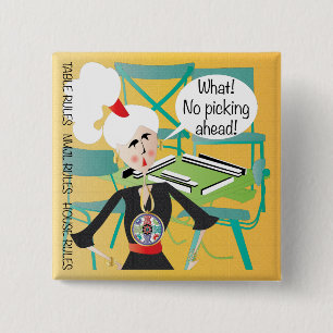 Badge Carré 5 Cm Mah Jongg Sayings Picking Ahead