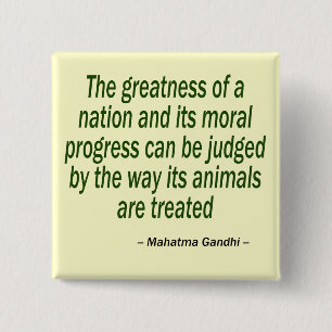 Badge Carré 5 Cm Mahatma Gandhi Quote
