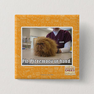 Badge Carré 5 Cm Main d'ur de remoov de PLZ