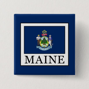 Badge Carré 5 Cm Maine