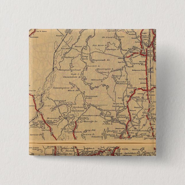 Badge Carré 5 Cm Maine 6 (Devant)