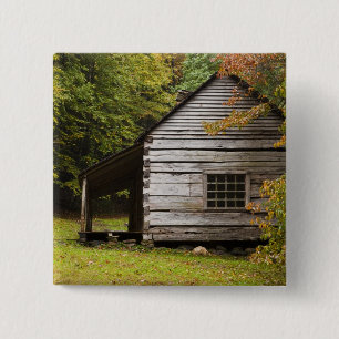 Badge Carré 5 Cm Maison Bud Ogle, Great Smoky Mountains National