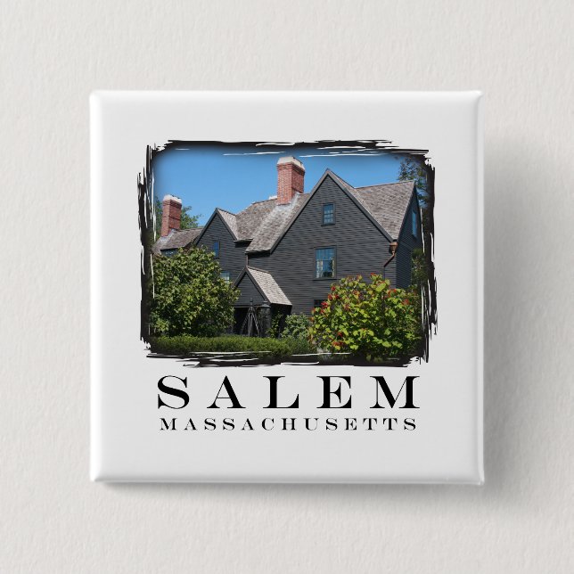 Badge Carré 5 Cm Maison des Sept Gables (Devant)
