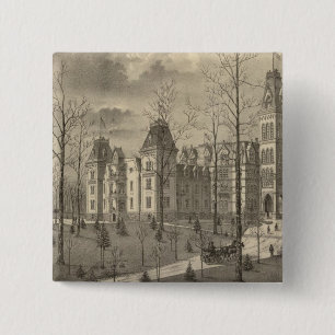 Badge Carré 5 Cm Maison nationale des soldats, comté de Milwaukee