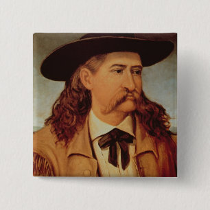 Badge Carré 5 Cm Maître d'hôtel "Bill sauvage" Hickok (1837-76)