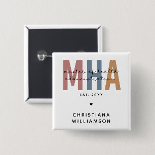Badge Carré 5 Cm Maîtrise personnalisée de l'administration de la s