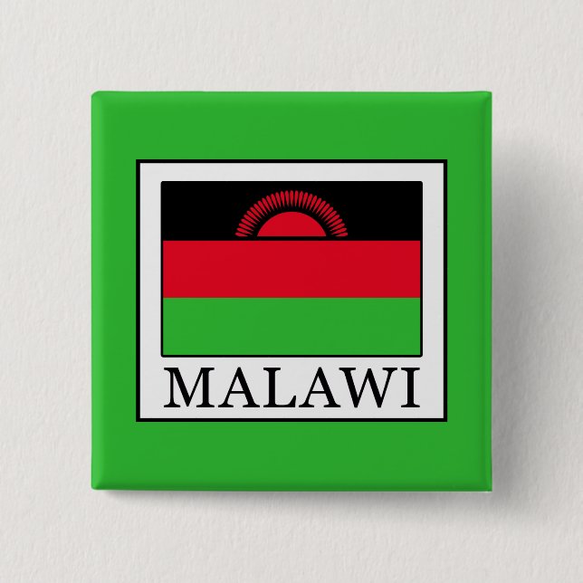 Badge Carré 5 Cm Malawi (Devant)