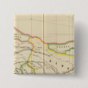 Badge Carré 5 Cm Mali, Mauritanie et Burkina Faso, Afrique