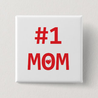 Badge Carré 5 Cm Maman #1