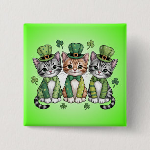 Badge Carré 5 Cm Maman chat conception Saint-Patrick-47474