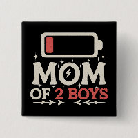 Maman de 2 garçons batterie faible drôle de fête d
