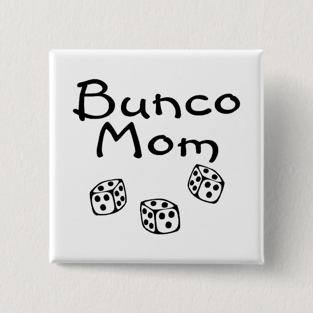 Badge Carré 5 Cm Maman de Bunco (Devant)