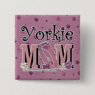 Badge Carré 5 Cm MAMAN de Yorkie