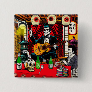 Badge Carré 5 Cm Man who gets requests